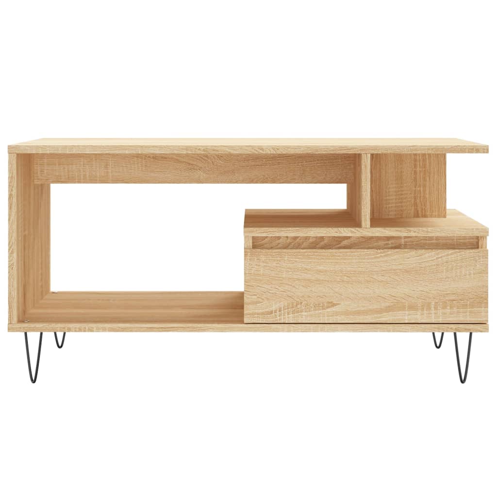 Table basse Chêne sonoma 90x49x45 cm Bois d'ingénierie Tables basses vidaXL   