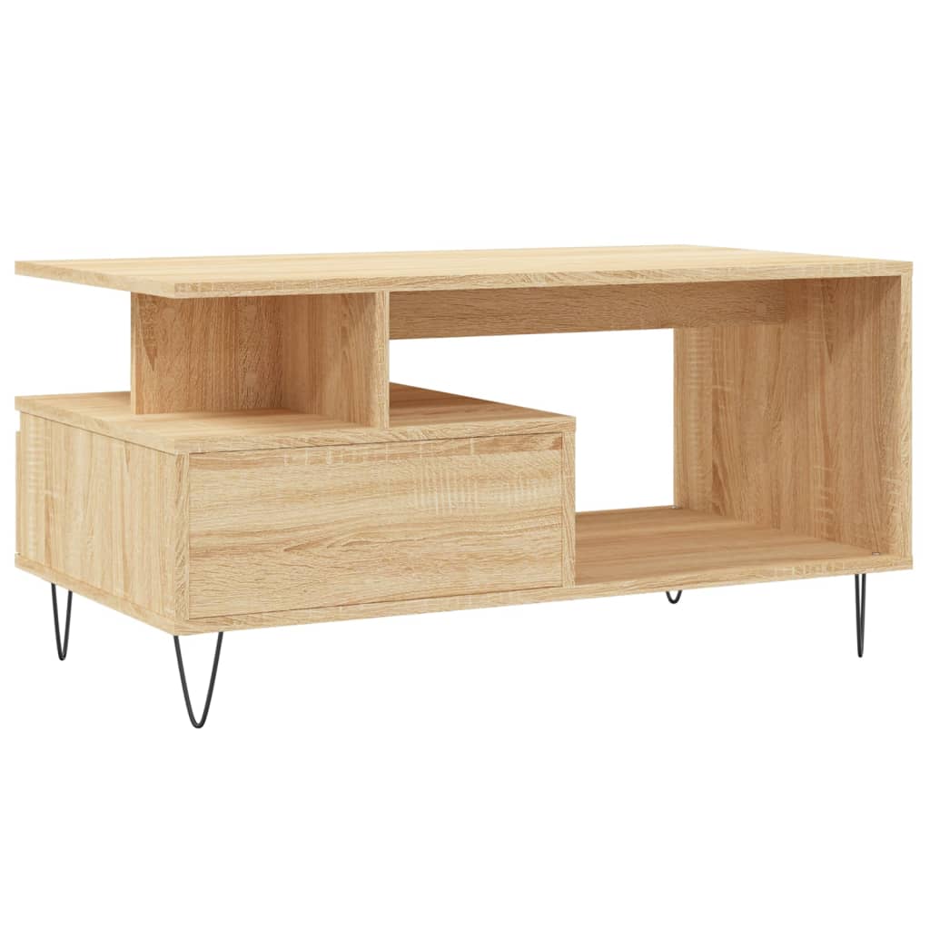 Table basse Chêne sonoma 90x49x45 cm Bois d'ingénierie Tables basses vidaXL   