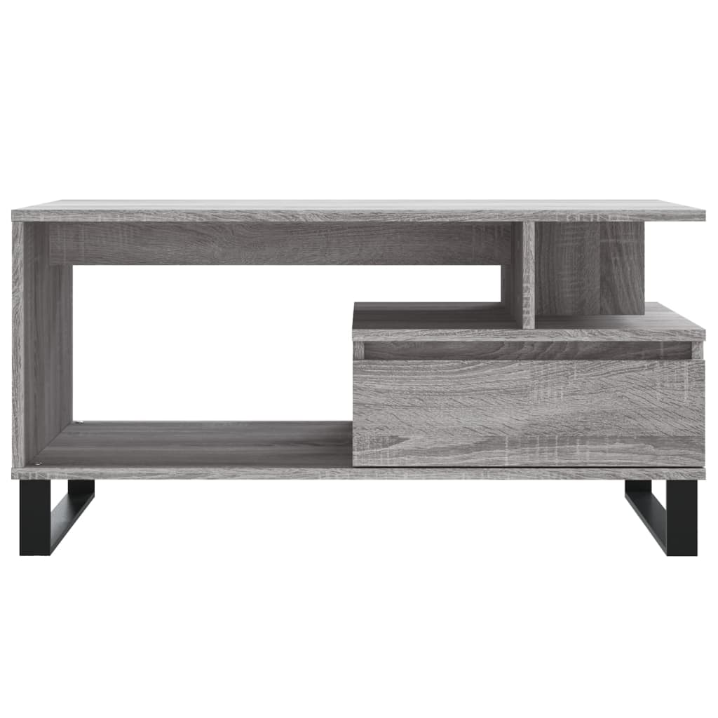 Table basse Sonoma gris 90x49x45 cm Bois d'ingénierie Tables basses vidaXL   