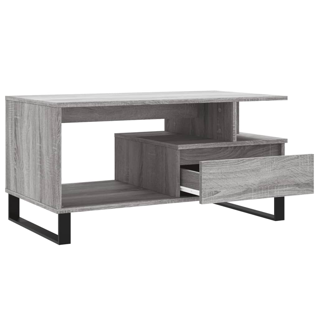 Table basse Sonoma gris 90x49x45 cm Bois d'ingénierie Tables basses vidaXL   