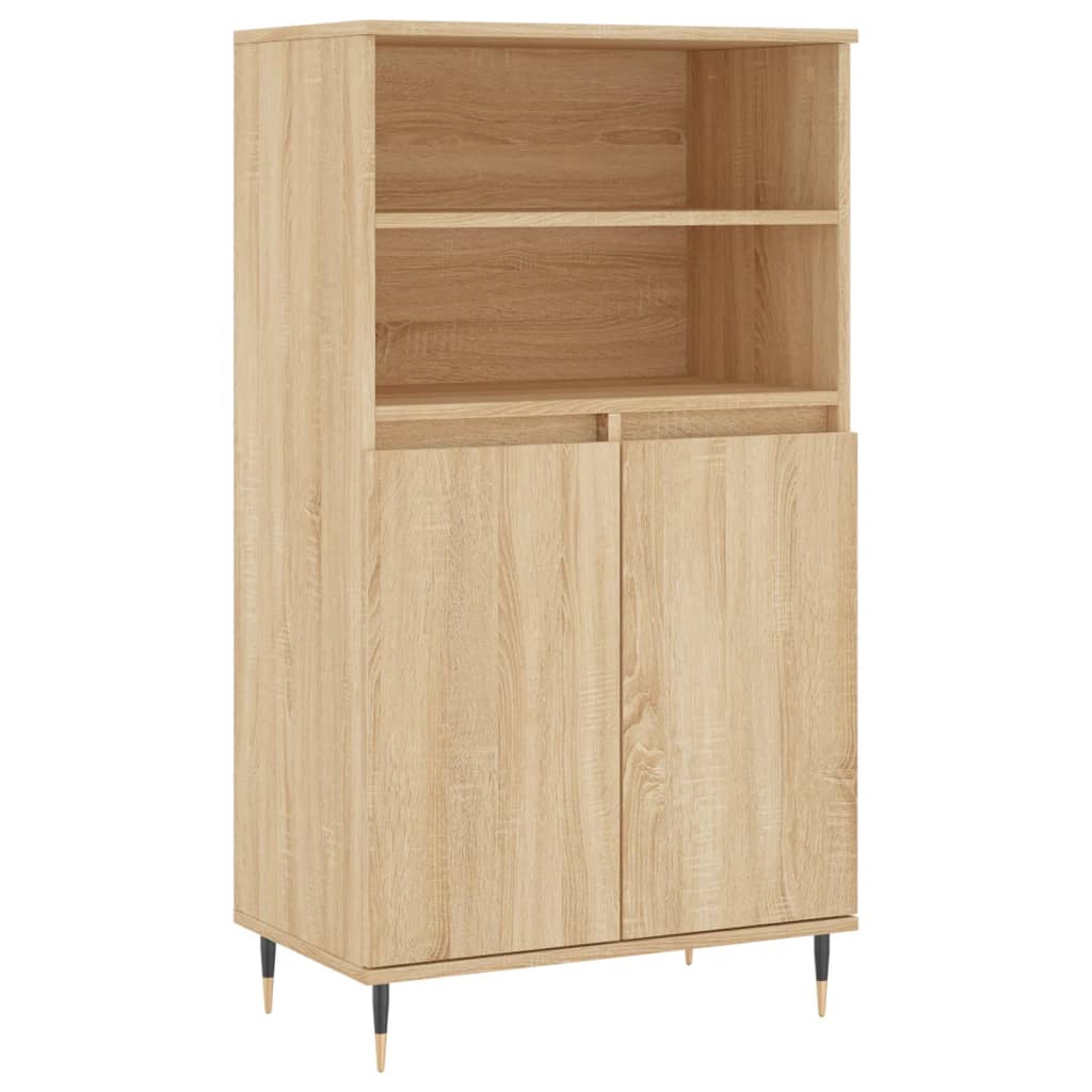 Buffet haut Chêne sonoma 60x36x110 cm Bois d'ingénierie - Xios Store SNC