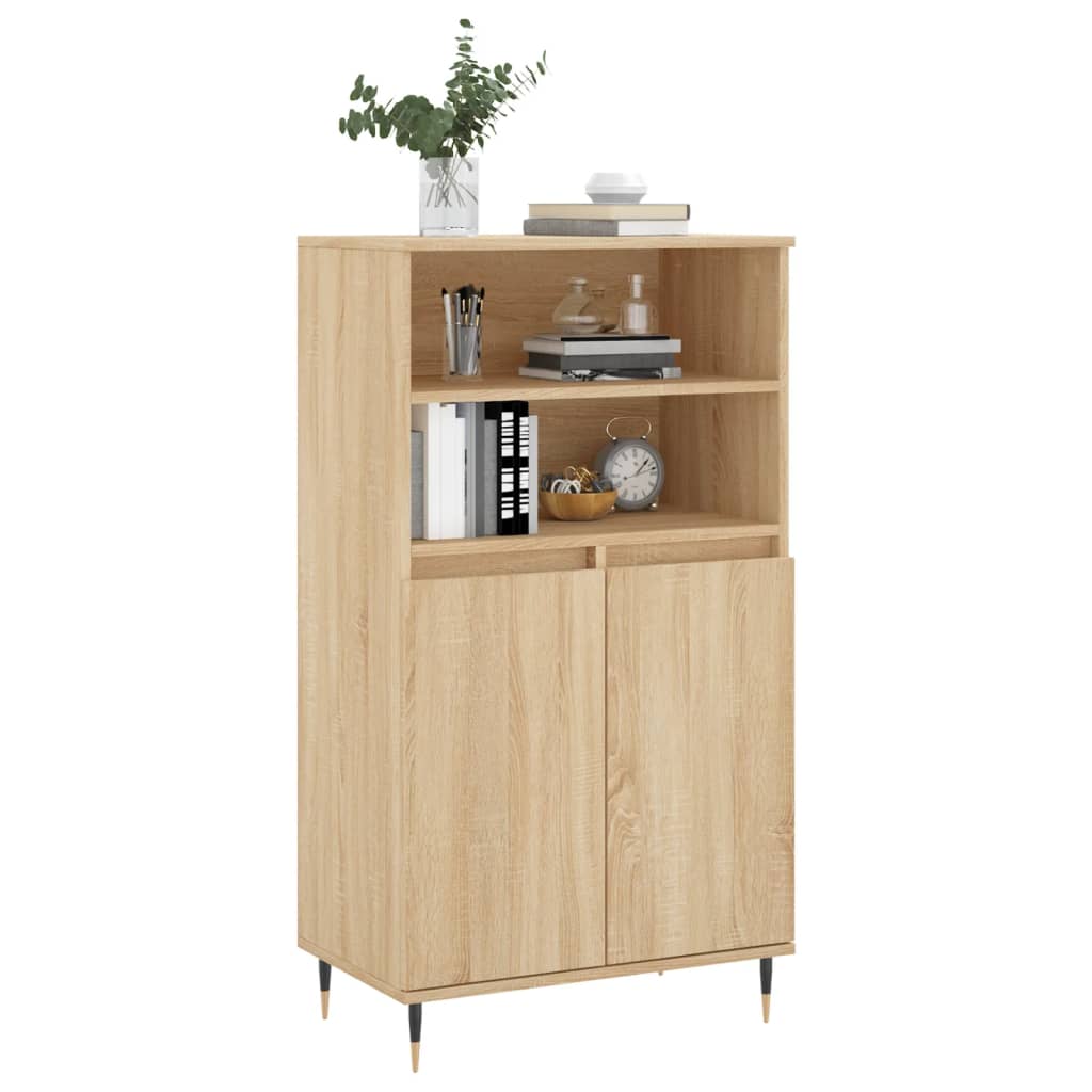 Buffet haut Chêne sonoma 60x36x110 cm Bois d'ingénierie - Xios Store SNC