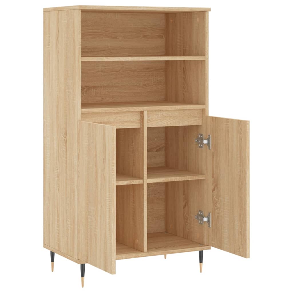 Buffet haut Chêne sonoma 60x36x110 cm Bois d'ingénierie - Xios Store SNC