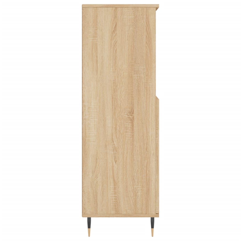 Buffet haut Chêne sonoma 60x36x110 cm Bois d'ingénierie - Xios Store SNC