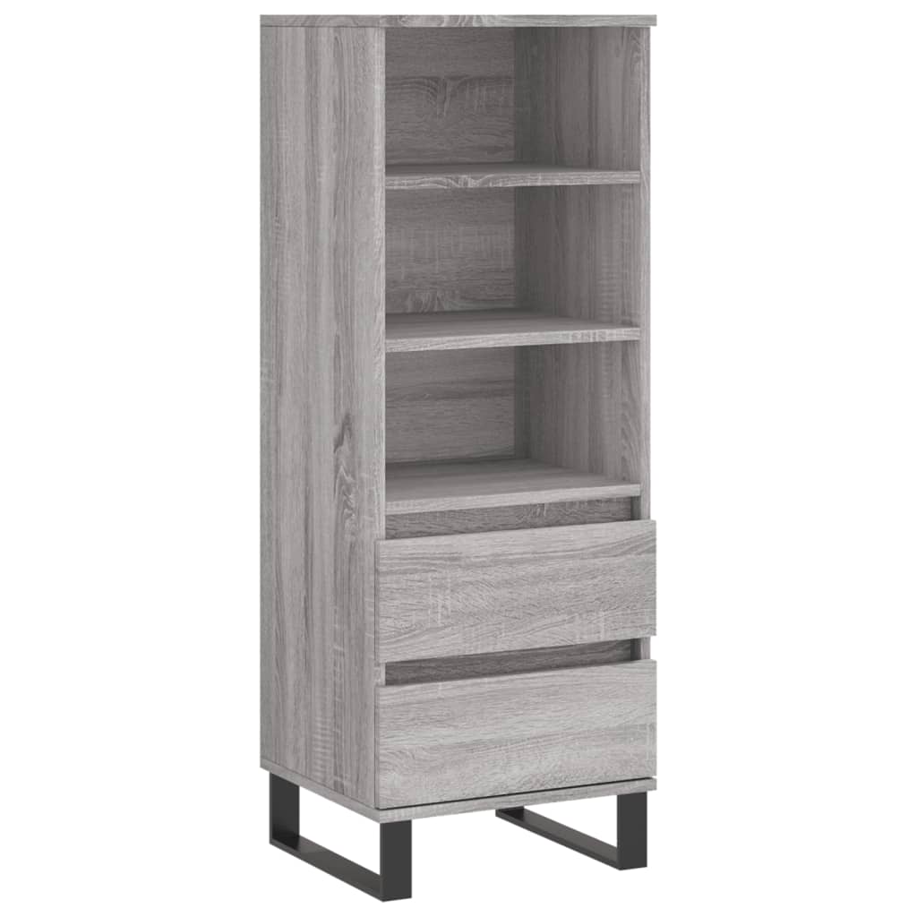 Buffet haut Sonoma gris 40x36x110 cm Bois d'ingénierie Buffets & bahuts vidaXL