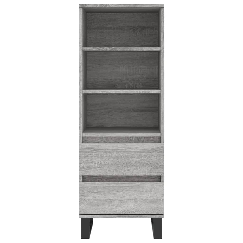 Buffet haut Sonoma gris 40x36x110 cm Bois d'ingénierie Buffets & bahuts vidaXL