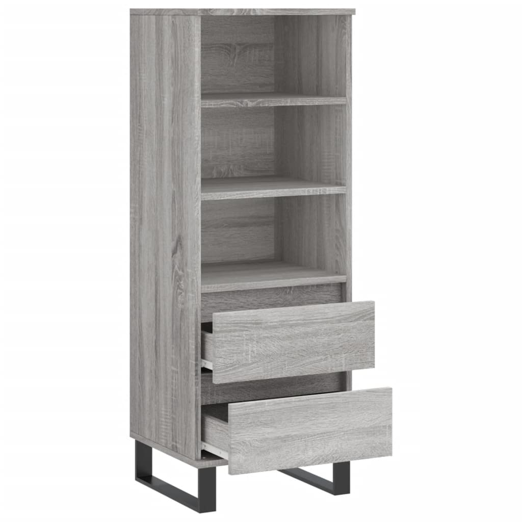 Buffet haut Sonoma gris 40x36x110 cm Bois d'ingénierie Buffets & bahuts vidaXL