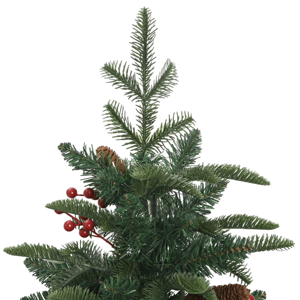 Sapin de Noël artificiel avec pommes de pin et baies 120 cm - Xios Store SNC