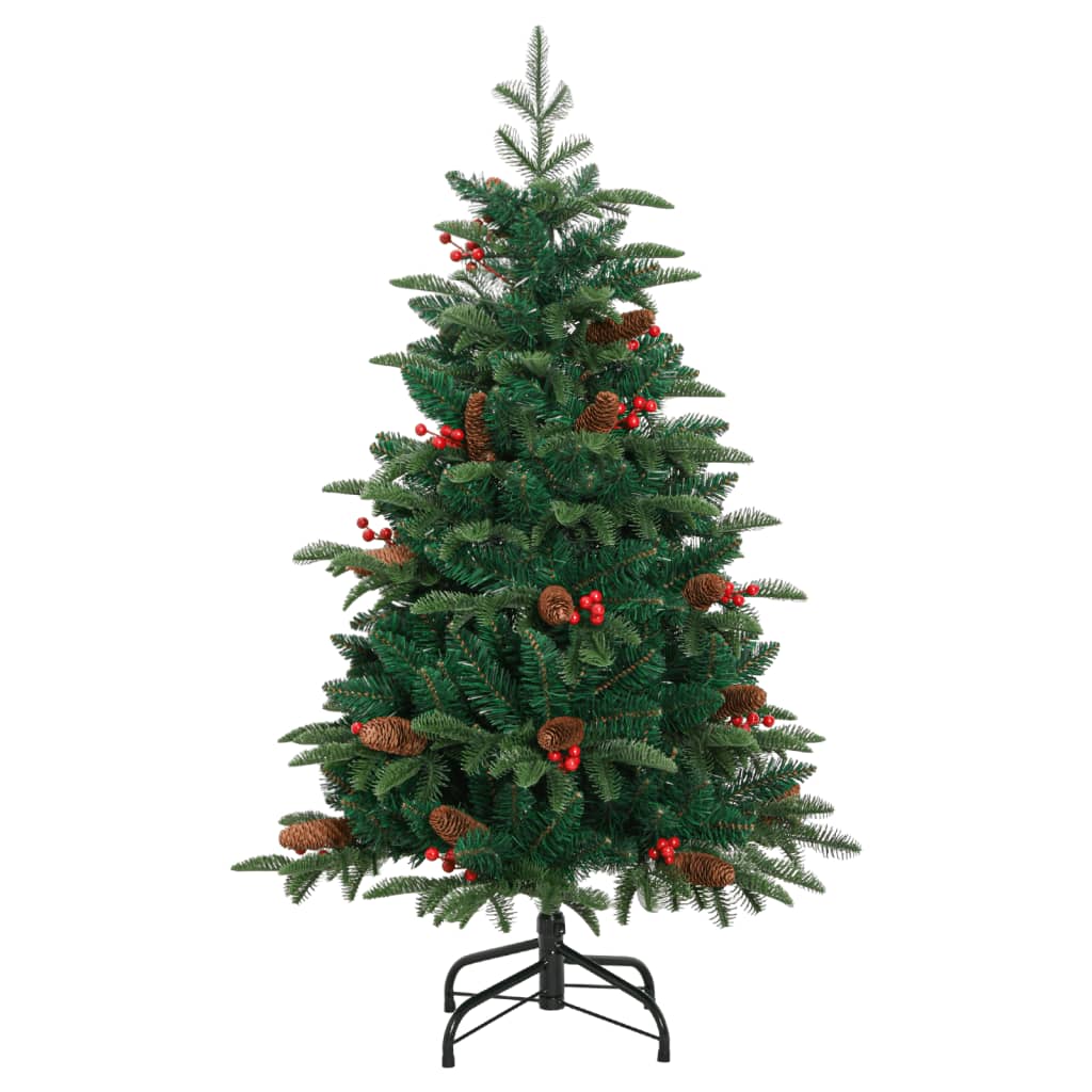 Sapin de Noël artificiel avec pommes de pin et baies 150 cm - Xios Store SNC