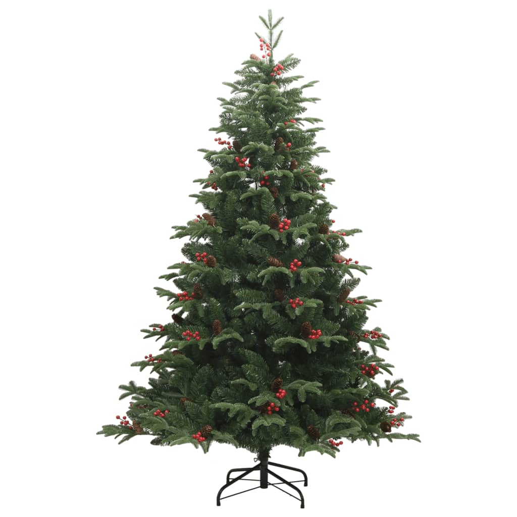 Sapin de Noël artificiel avec pommes de pin et baies 240 cm - Xios Store SNC