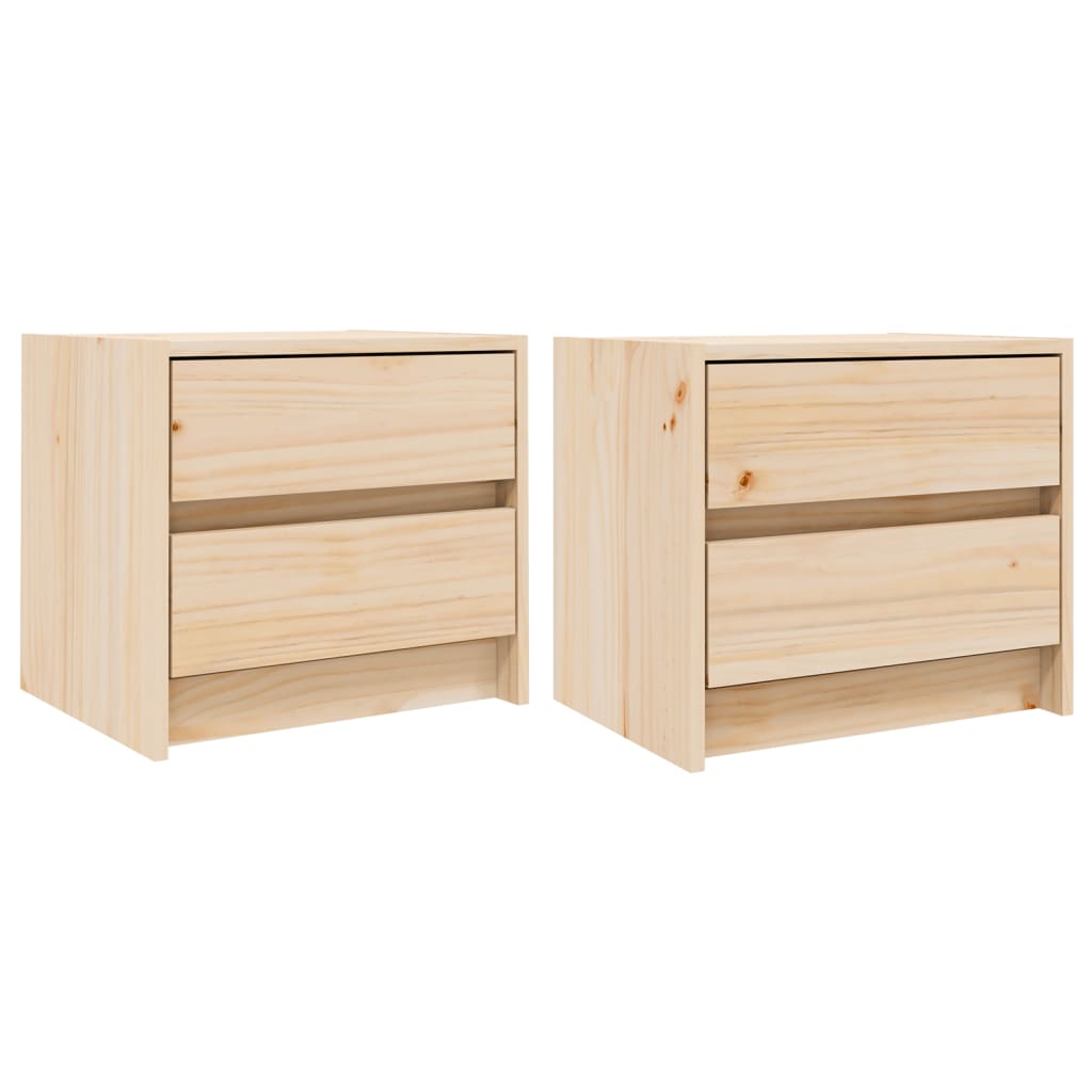 Tables de chevet 2 pcs 40x31x35,5 cm bois de pin massif Tables de chevet vidaXL