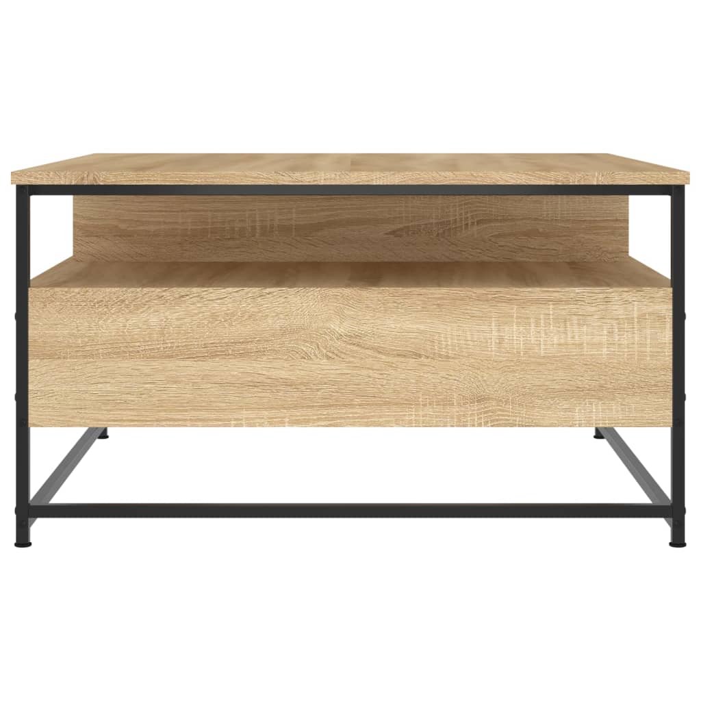 Table basse chêne sonoma 80x80x45 cm bois d'ingénierie Tables basses vidaXL   