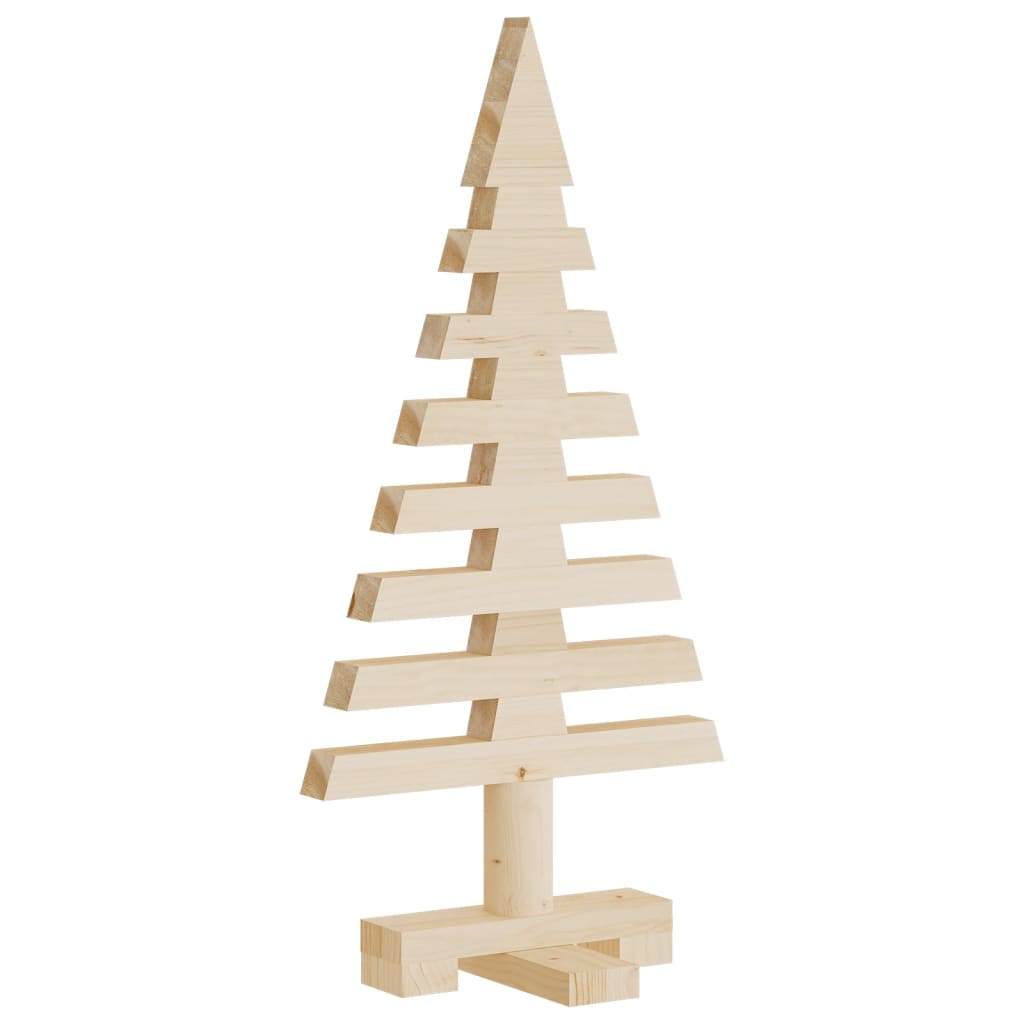 Arbre de Noël en bois pour décoration 60 cm bois massif de pin - Xios Store SNC