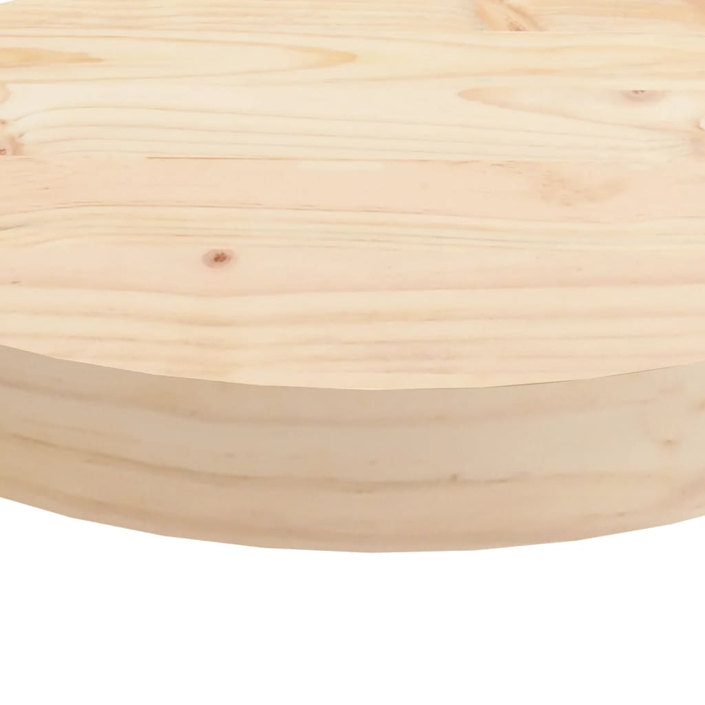 Dessus de table rond Ø30x3 cm bois de pin massif Plateaux de table vidaXL   