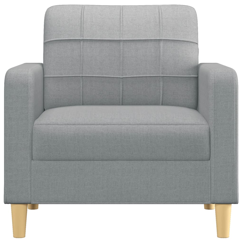 Fauteuil Gris clair 60 cm Tissu Canapés vidaXL   