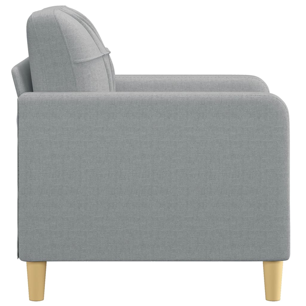 Fauteuil Gris clair 60 cm Tissu Canapés vidaXL   