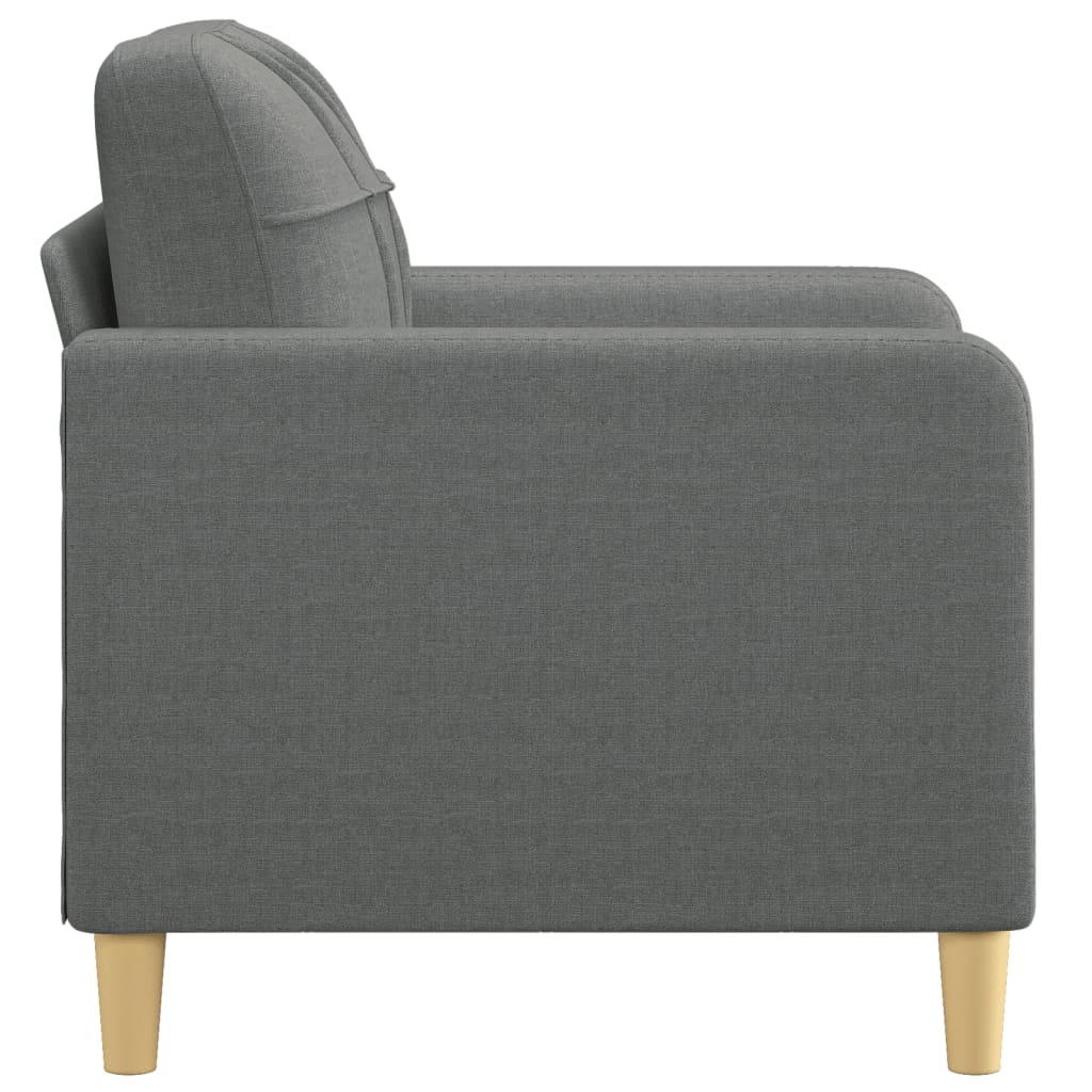 Fauteuil Gris foncé 60 cm Tissu Canapés vidaXL   