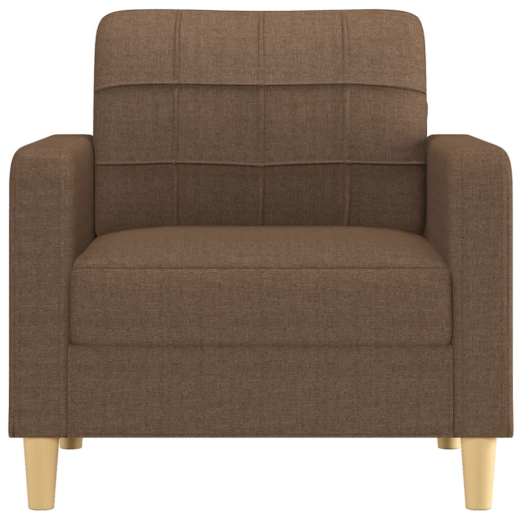 Fauteuil Marron 60 cm Tissu Canapés vidaXL   