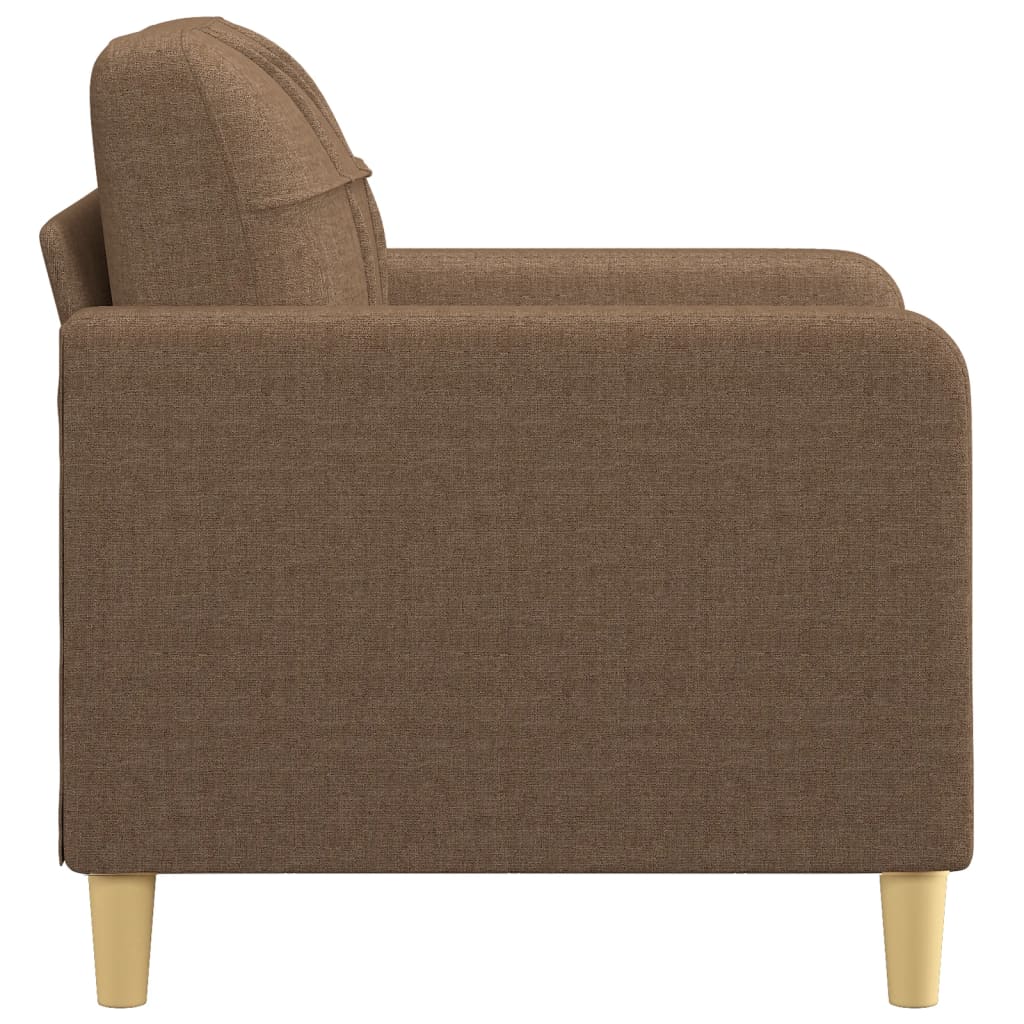 Fauteuil Marron 60 cm Tissu Canapés vidaXL   