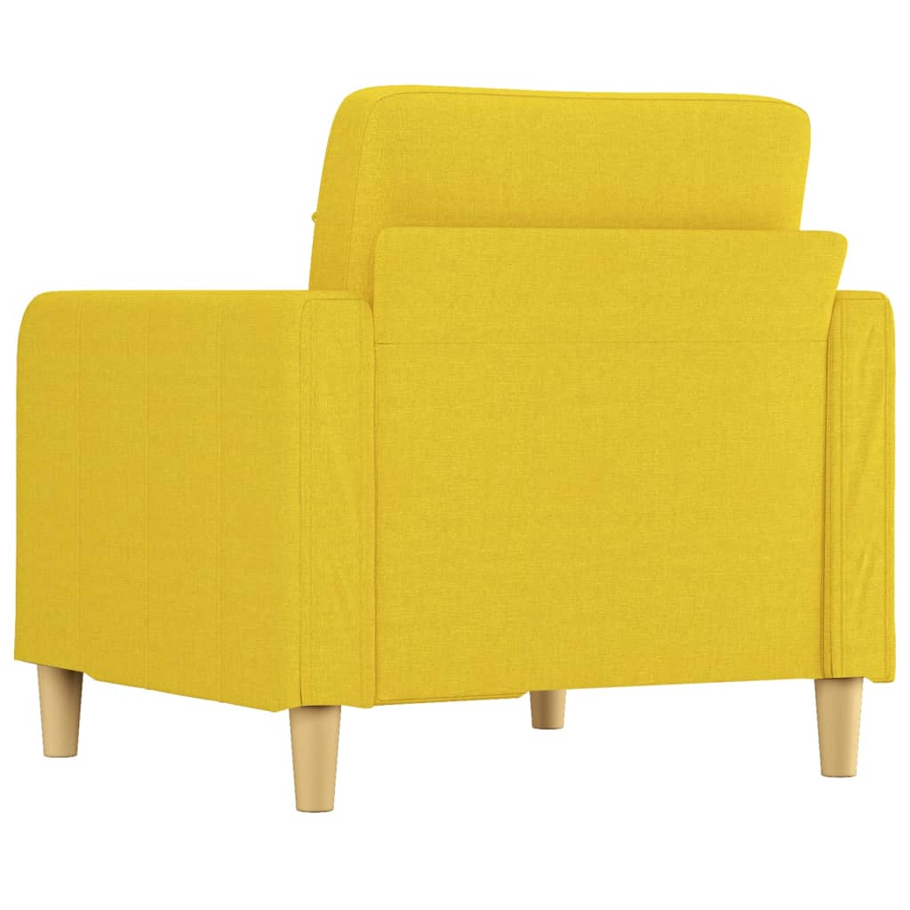 Fauteuil Jaune clair 60 cm Tissu Canapés vidaXL   