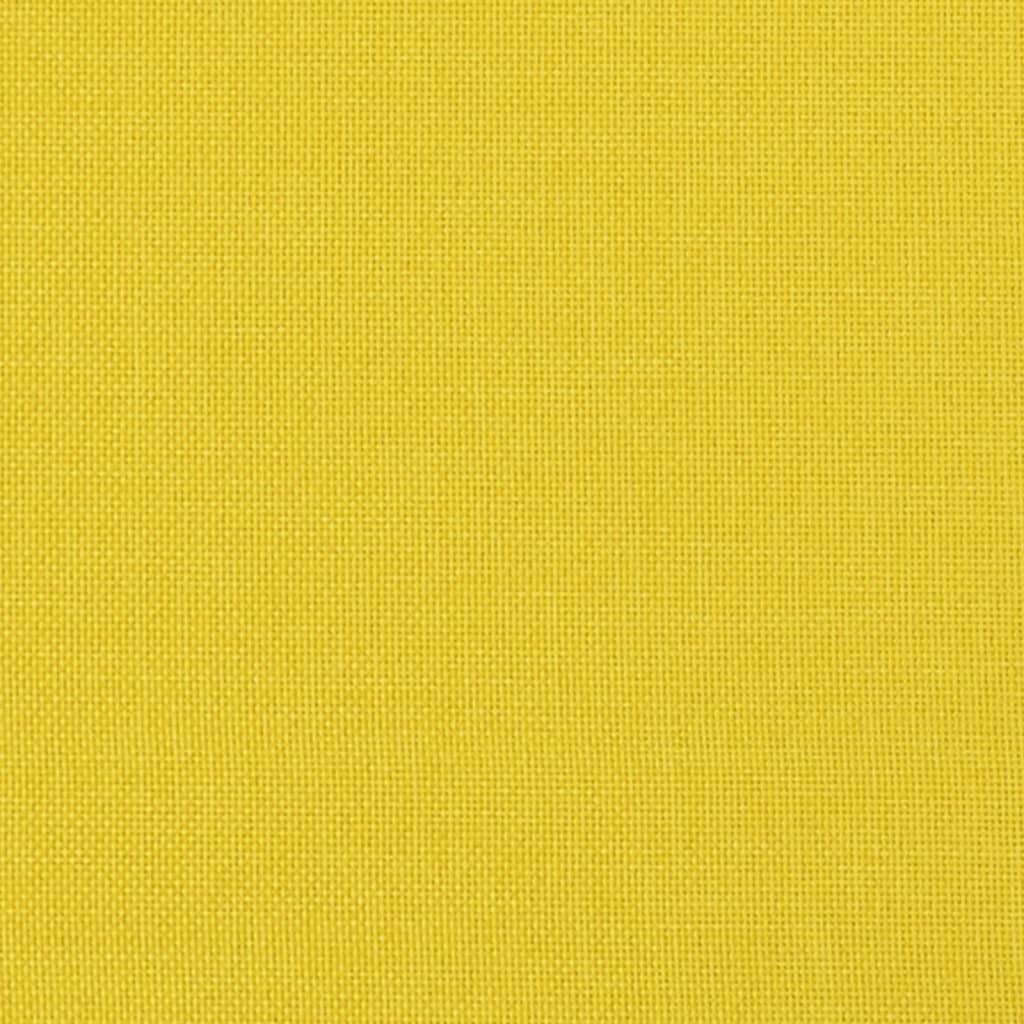 Fauteuil Jaune clair 60 cm Tissu Canapés vidaXL   