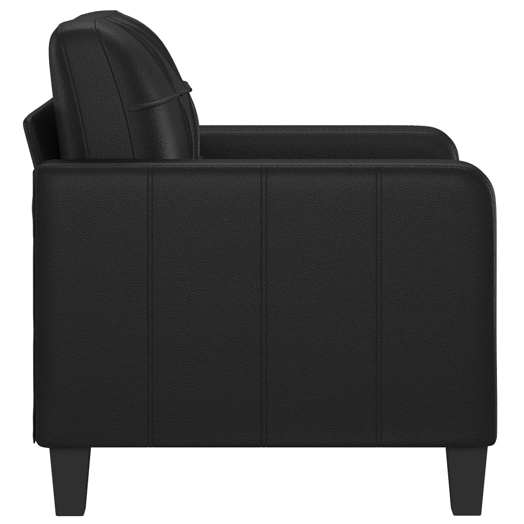 Fauteuil Noir 60 cm Similicuir Canapés vidaXL   