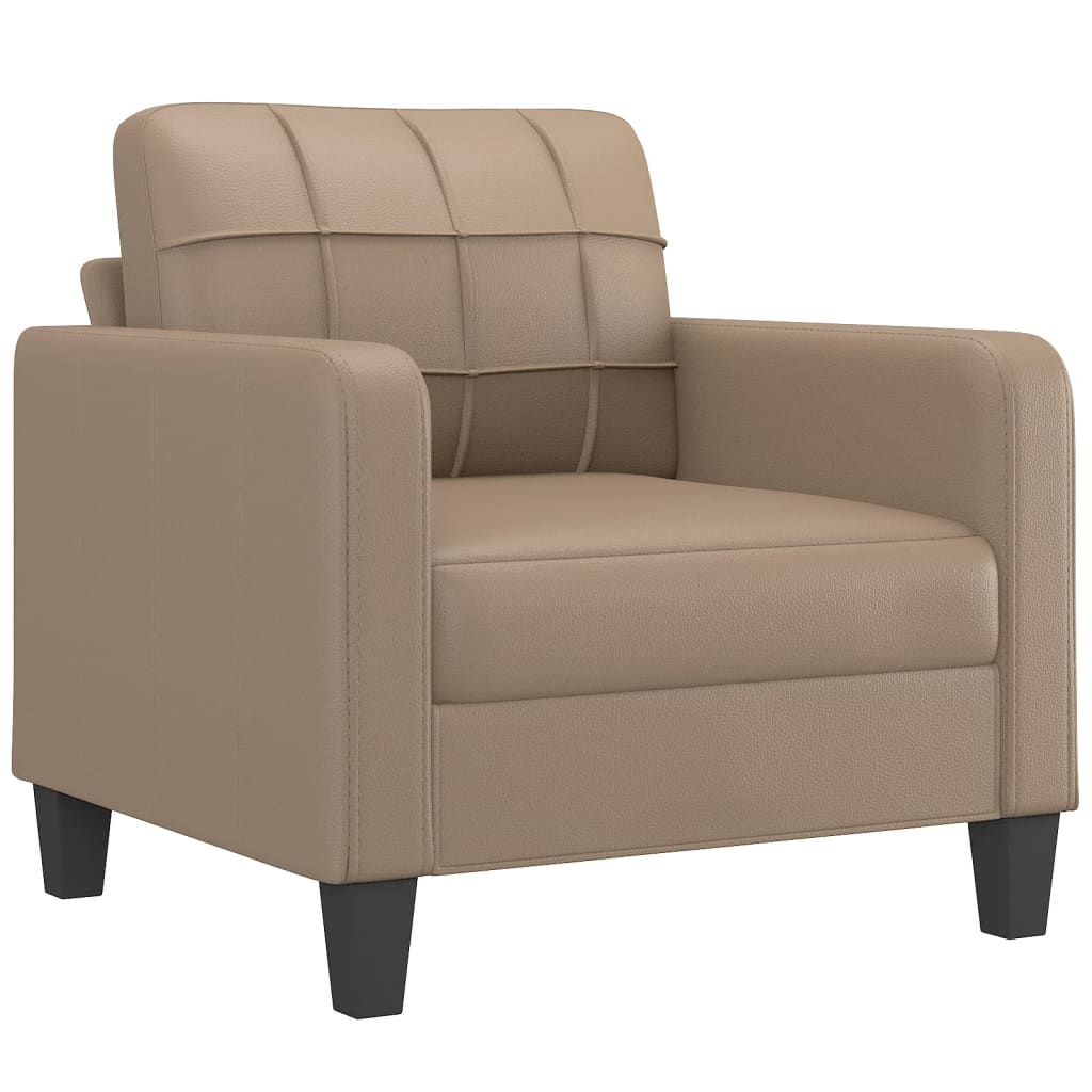 Fauteuil Cappuccino 60 cm Similicuir Canapés vidaXL