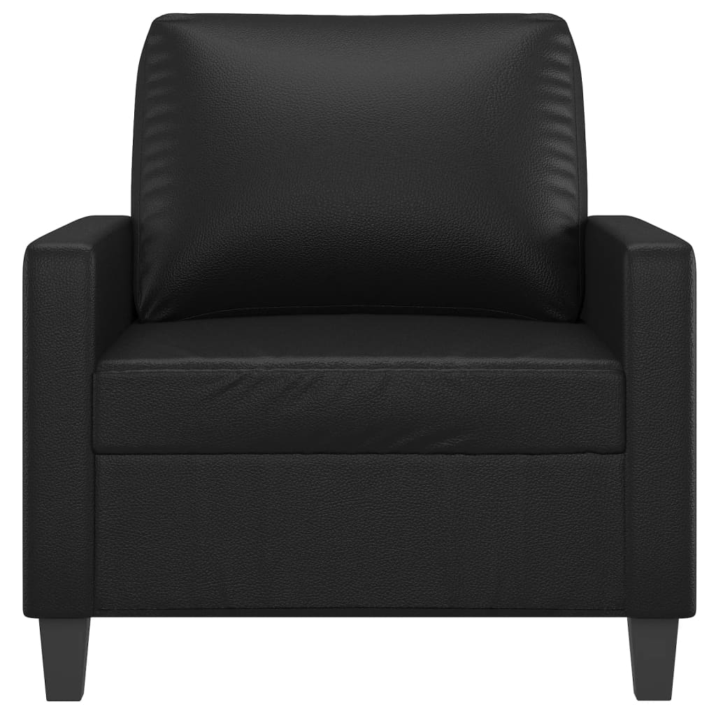 Fauteuil Noir 60 cm Similicuir Canapés vidaXL   