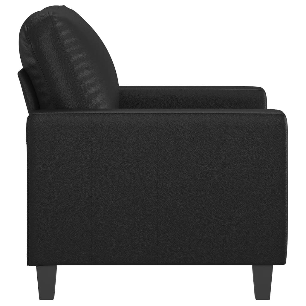 Fauteuil Noir 60 cm Similicuir Canapés vidaXL   