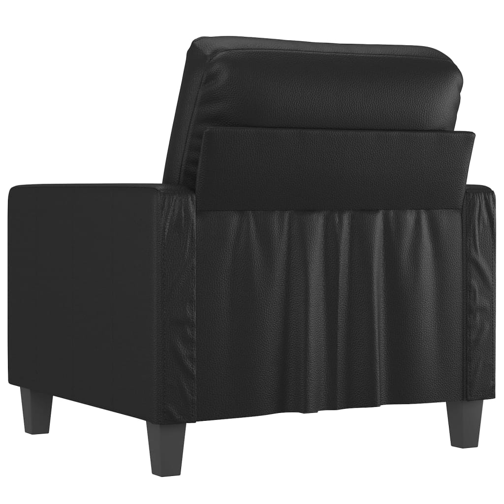 Fauteuil Noir 60 cm Similicuir Canapés vidaXL   