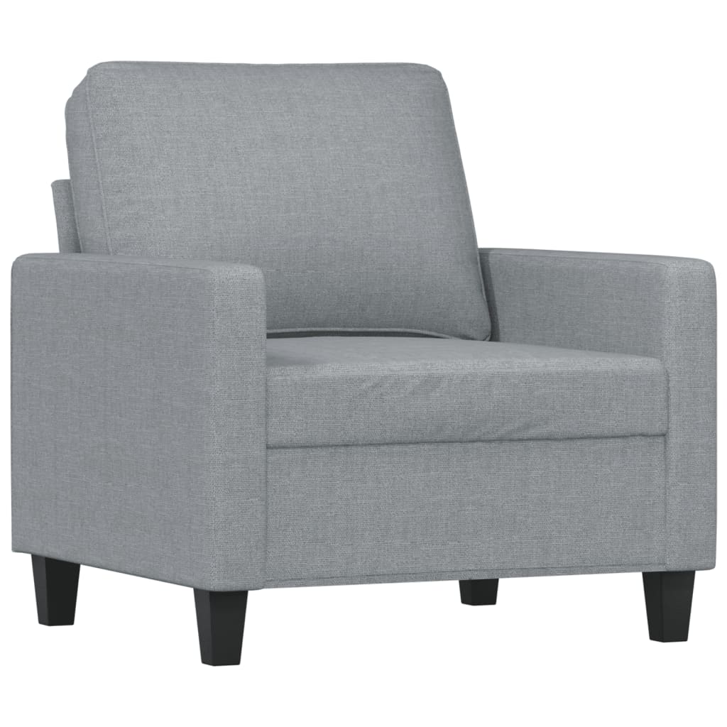 Fauteuil Gris clair 60 cm Tissu Canapés vidaXL   