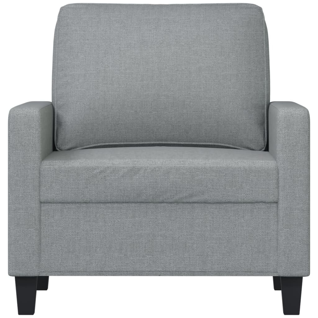 Fauteuil Gris clair 60 cm Tissu Canapés vidaXL   