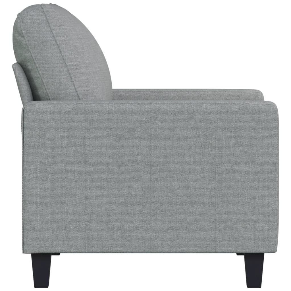 Fauteuil Gris clair 60 cm Tissu Canapés vidaXL   