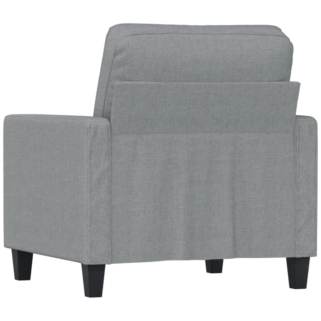 Fauteuil Gris clair 60 cm Tissu Canapés vidaXL   