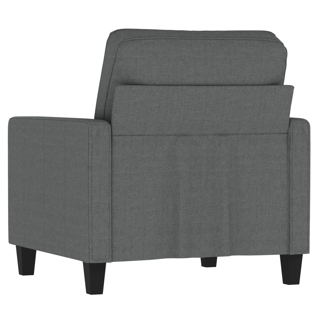 Fauteuil Gris foncé 60 cm Tissu Canapés vidaXL   