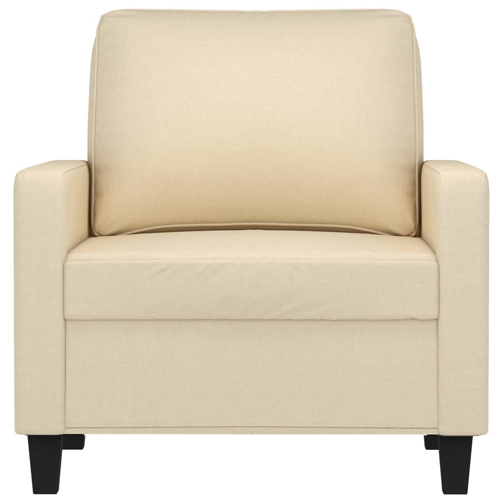 Fauteuil Crème 60 cm Tissu Canapés vidaXL   