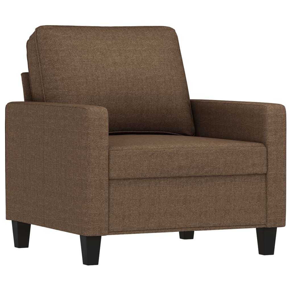 Fauteuil Marron 60 cm Tissu Canapés vidaXL   