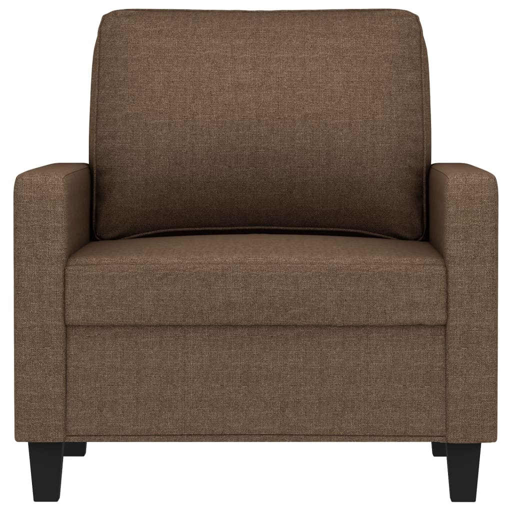 Fauteuil Marron 60 cm Tissu Canapés vidaXL   