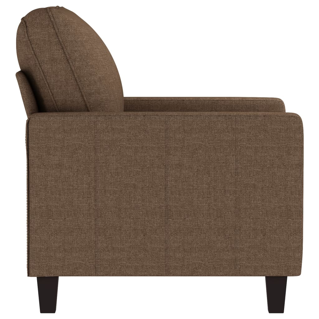 Fauteuil Marron 60 cm Tissu Canapés vidaXL   