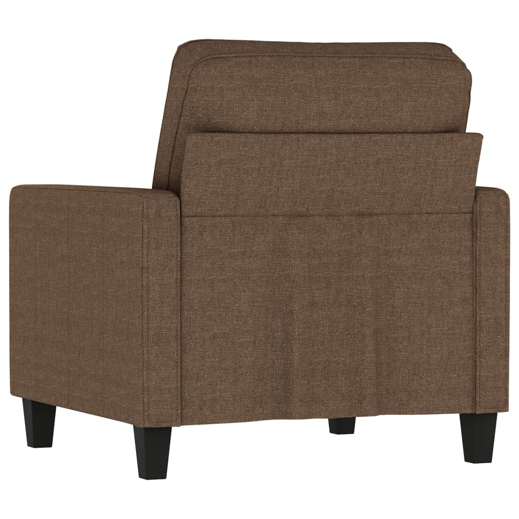 Fauteuil Marron 60 cm Tissu Canapés vidaXL   