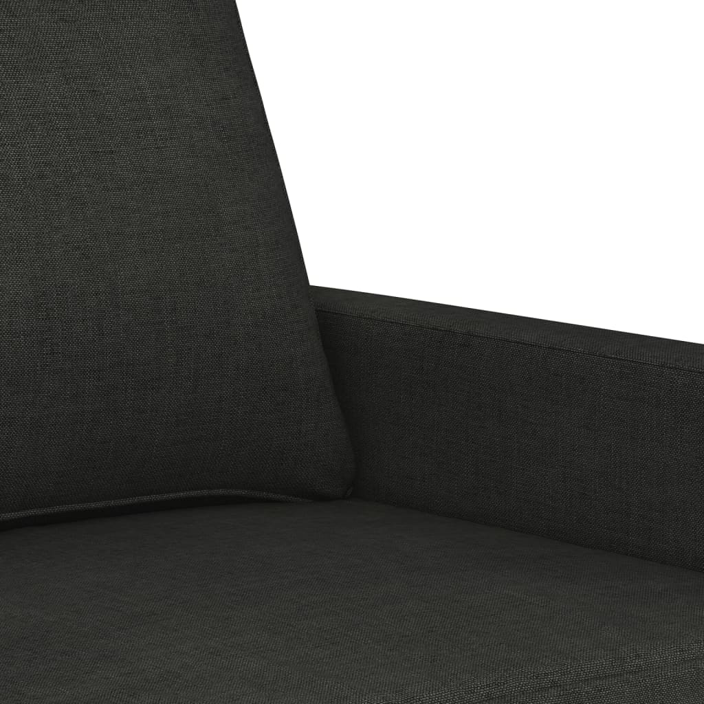 Fauteuil Noir 60 cm Tissu Canapés vidaXL   