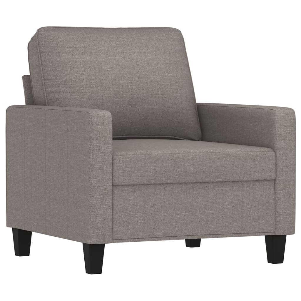 Fauteuil Taupe 60 cm Tissu Canapés vidaXL   