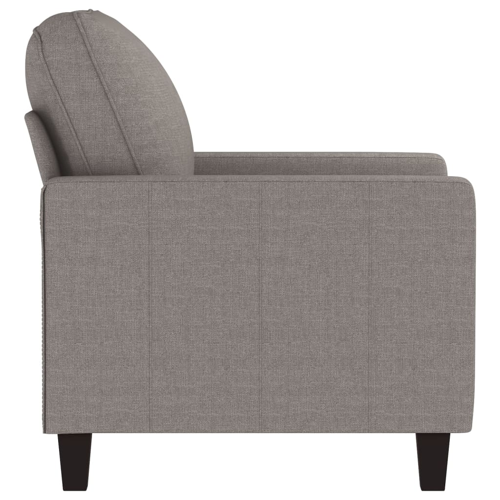 Fauteuil Taupe 60 cm Tissu Canapés vidaXL   