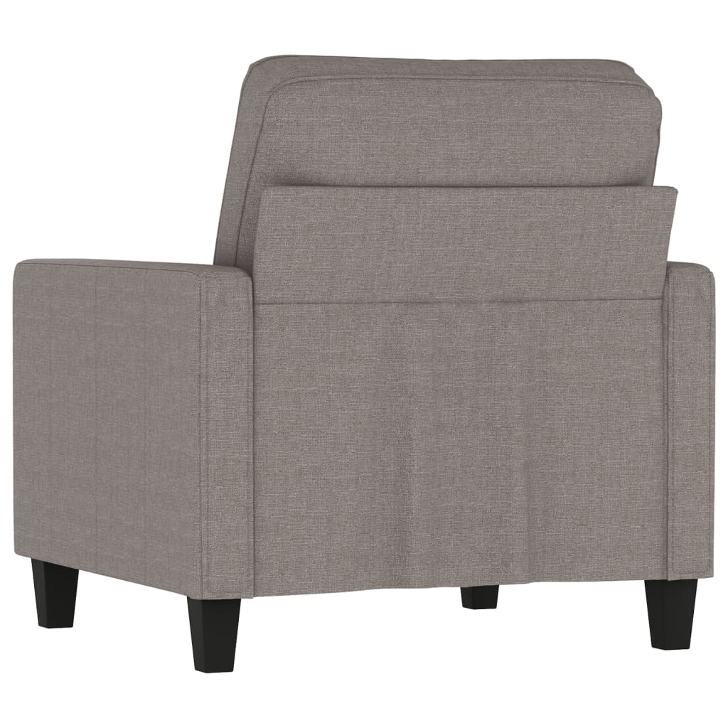 Fauteuil Taupe 60 cm Tissu Canapés vidaXL   