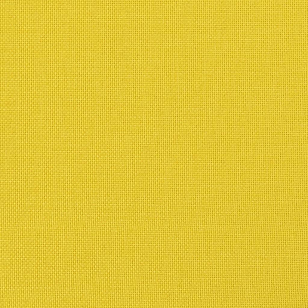 Canapé à 2 places Jaune clair 120 cm Tissu Canapés vidaXL   