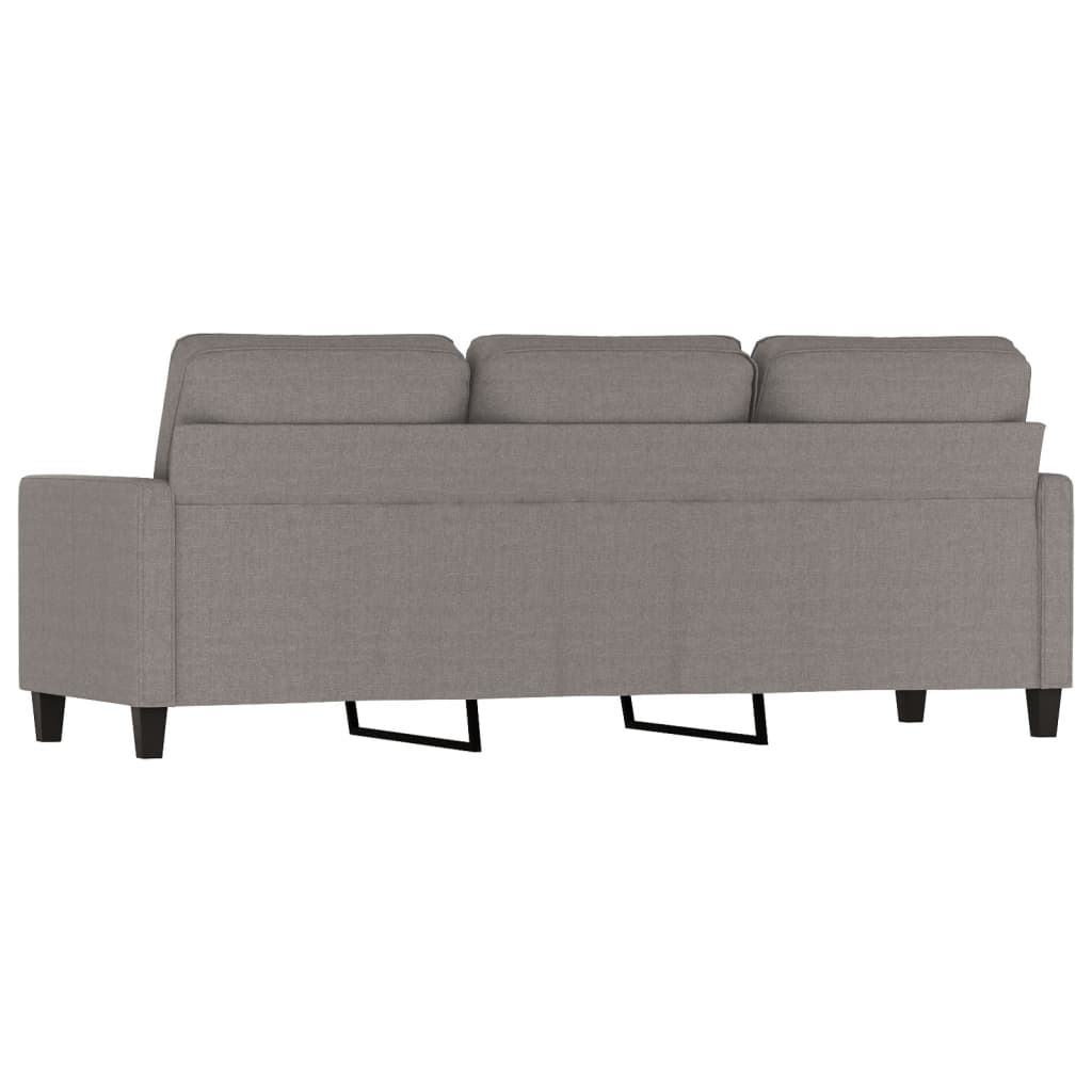 Canapé à 3 places Taupe 180 cm Tissu Canapés vidaXL   