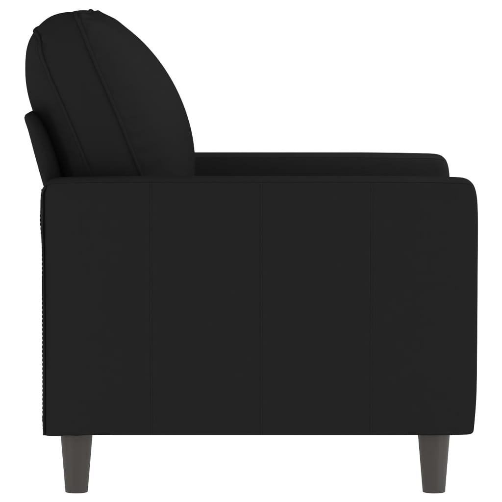 Fauteuil Noir 60 cm Velours Canapés vidaXL   