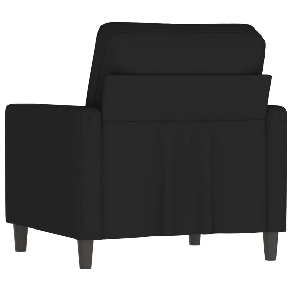 Fauteuil Noir 60 cm Velours Canapés vidaXL   