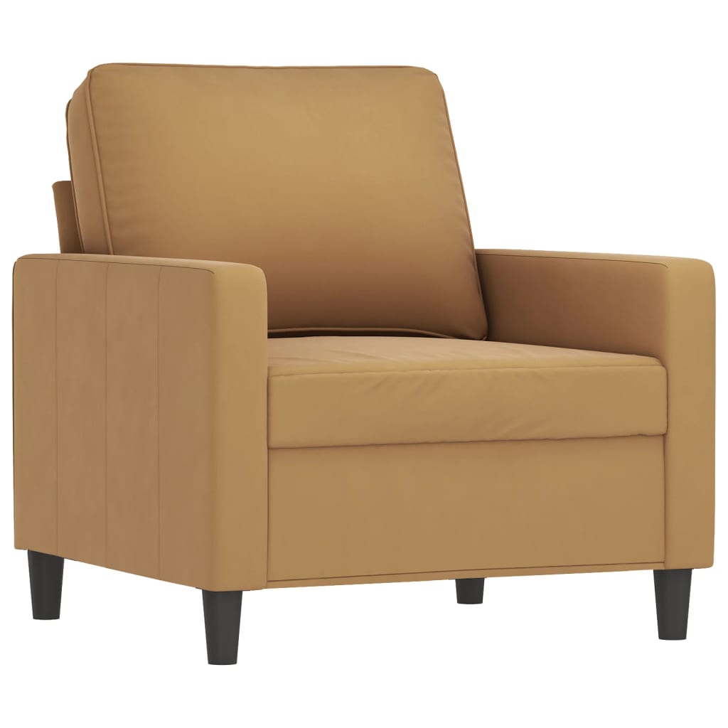 Fauteuil Marron 60 cm Velours Canapés vidaXL   