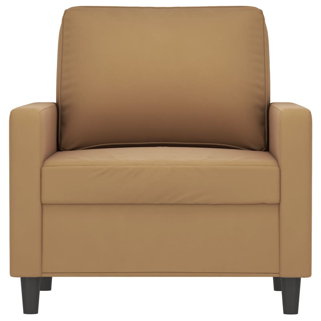 Fauteuil Marron 60 cm Velours Canapés vidaXL   